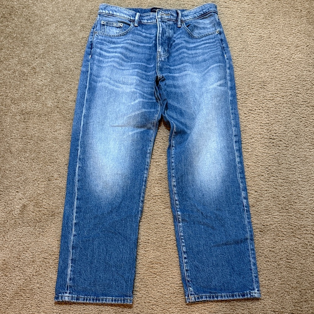 Lucky Brand Ladies Relaxed Fit Blue Jeans - Picture 1 of 9